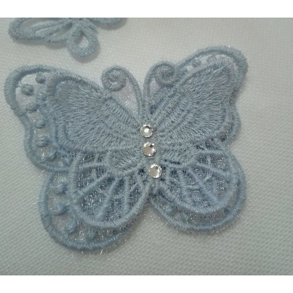 Butterfly Lace Decoration - Light Blue